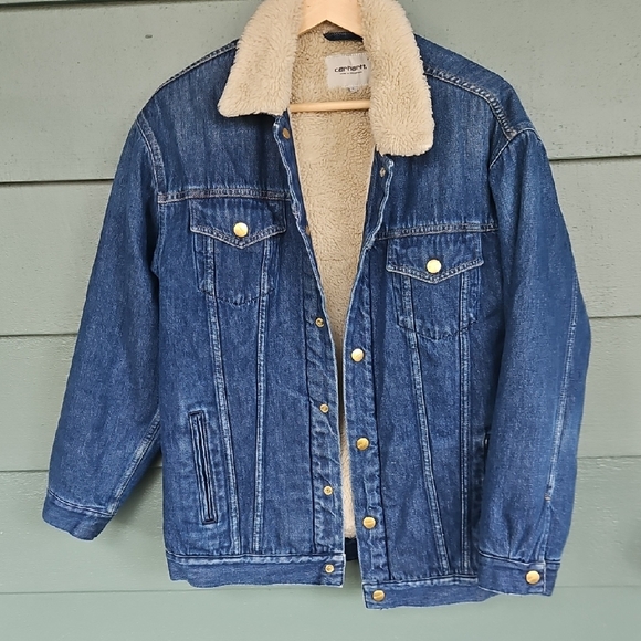 Carhartt Jackets & Blazers - Carhartt Women's WIP Trucker Jacket lined with sherpa